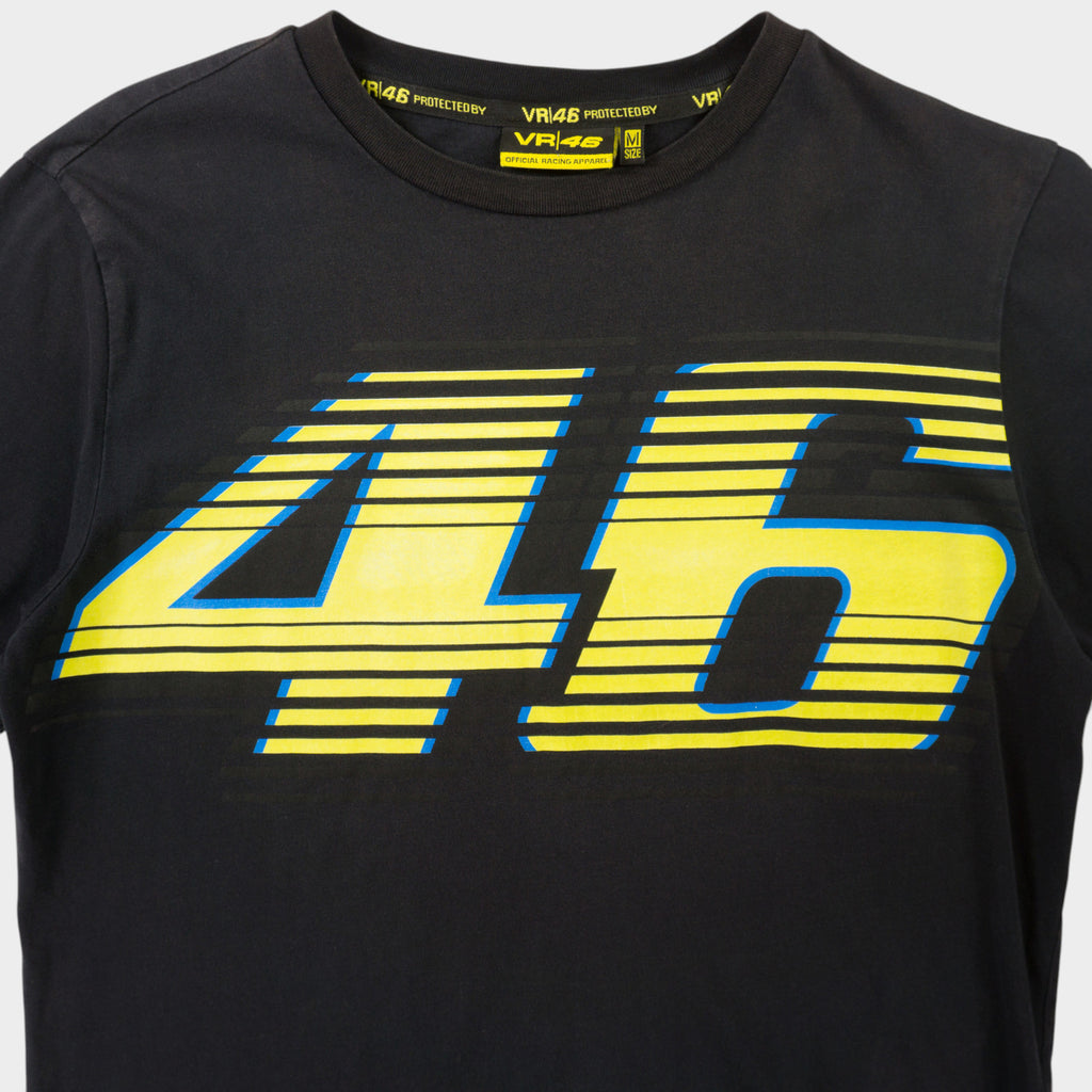 VR 46 Racing Черна Тениска с Графика