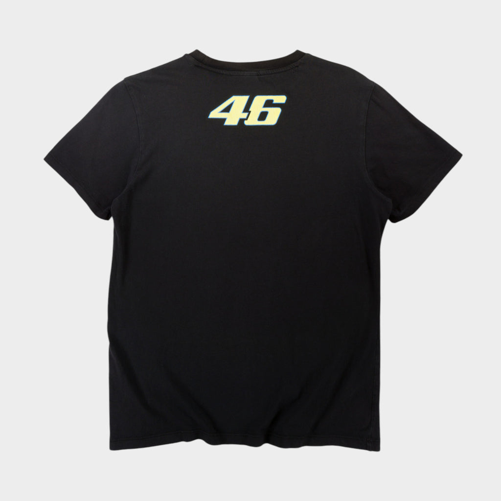 VR 46 Racing Черна Тениска с Графика