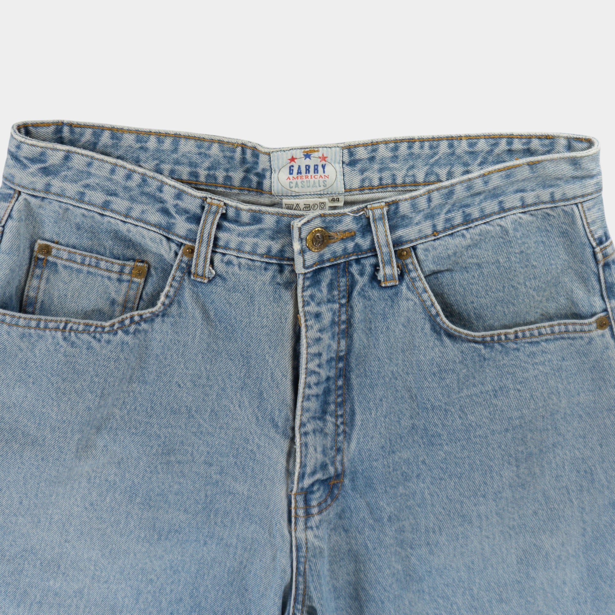 Garry American Casuals Винтидж Сини Къси Дънки