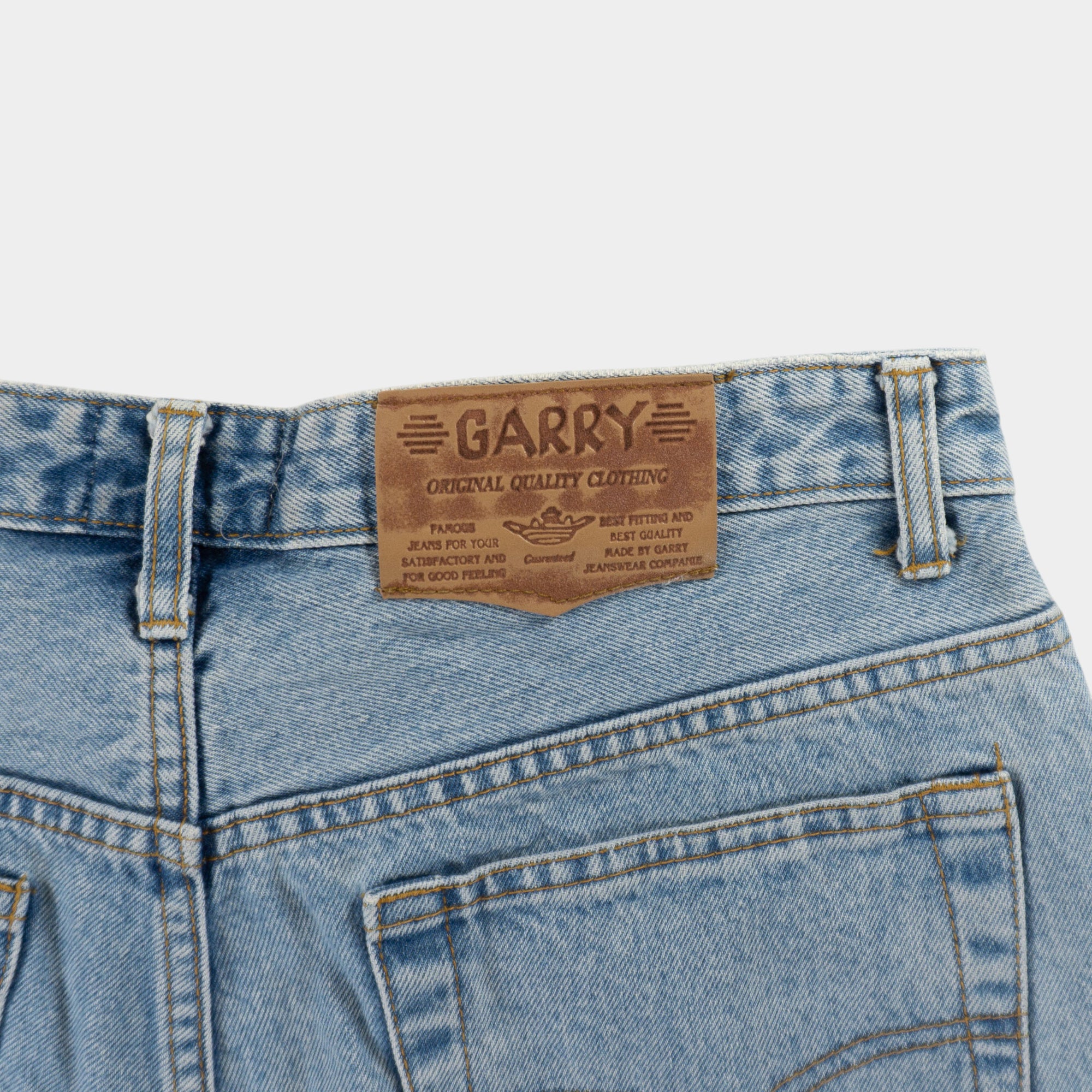 Garry American Casuals Винтидж Сини Къси Дънки