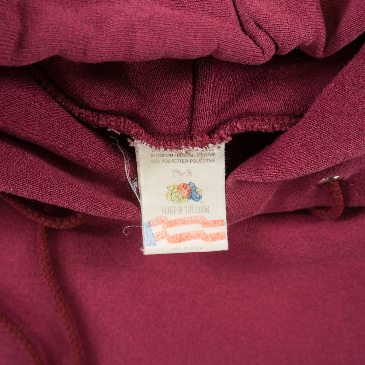 Fruit Of The Loom Винтидж 90-те Червен Суичър