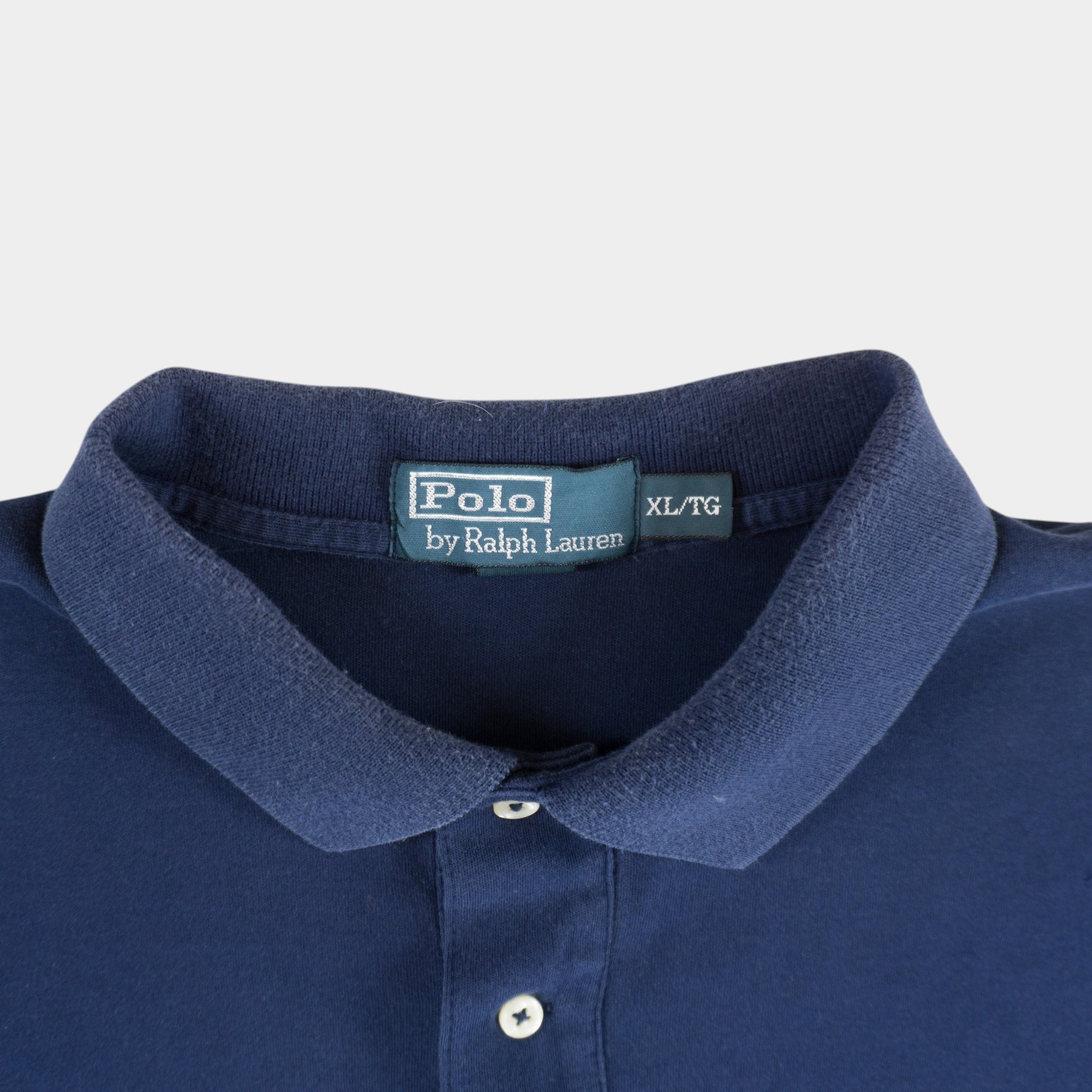 Polo Ralph Lauren Винтидж Тъмно Синя Тениска с Яка
