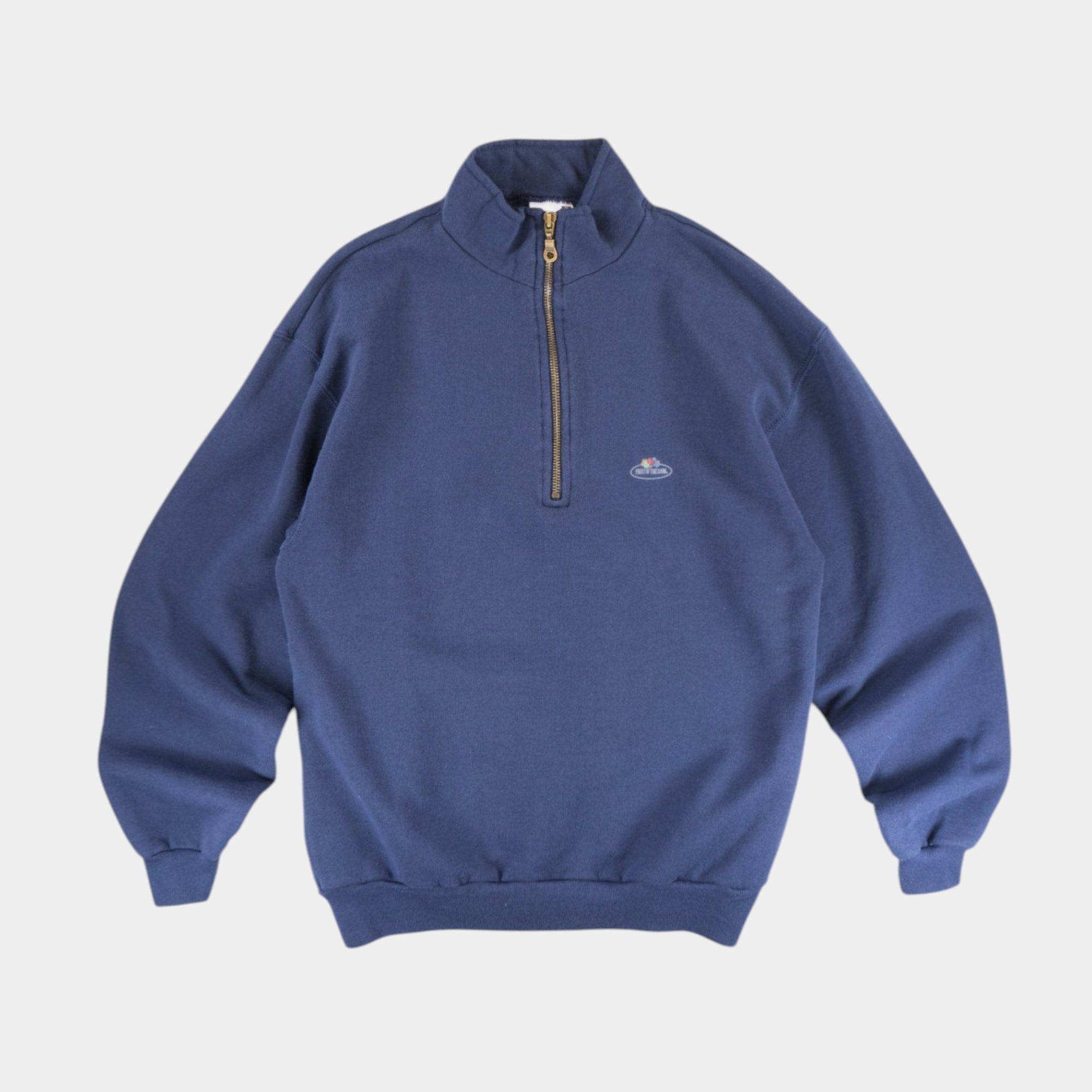 Fruit of the Loom Тъмно Синя Блуза с Цип