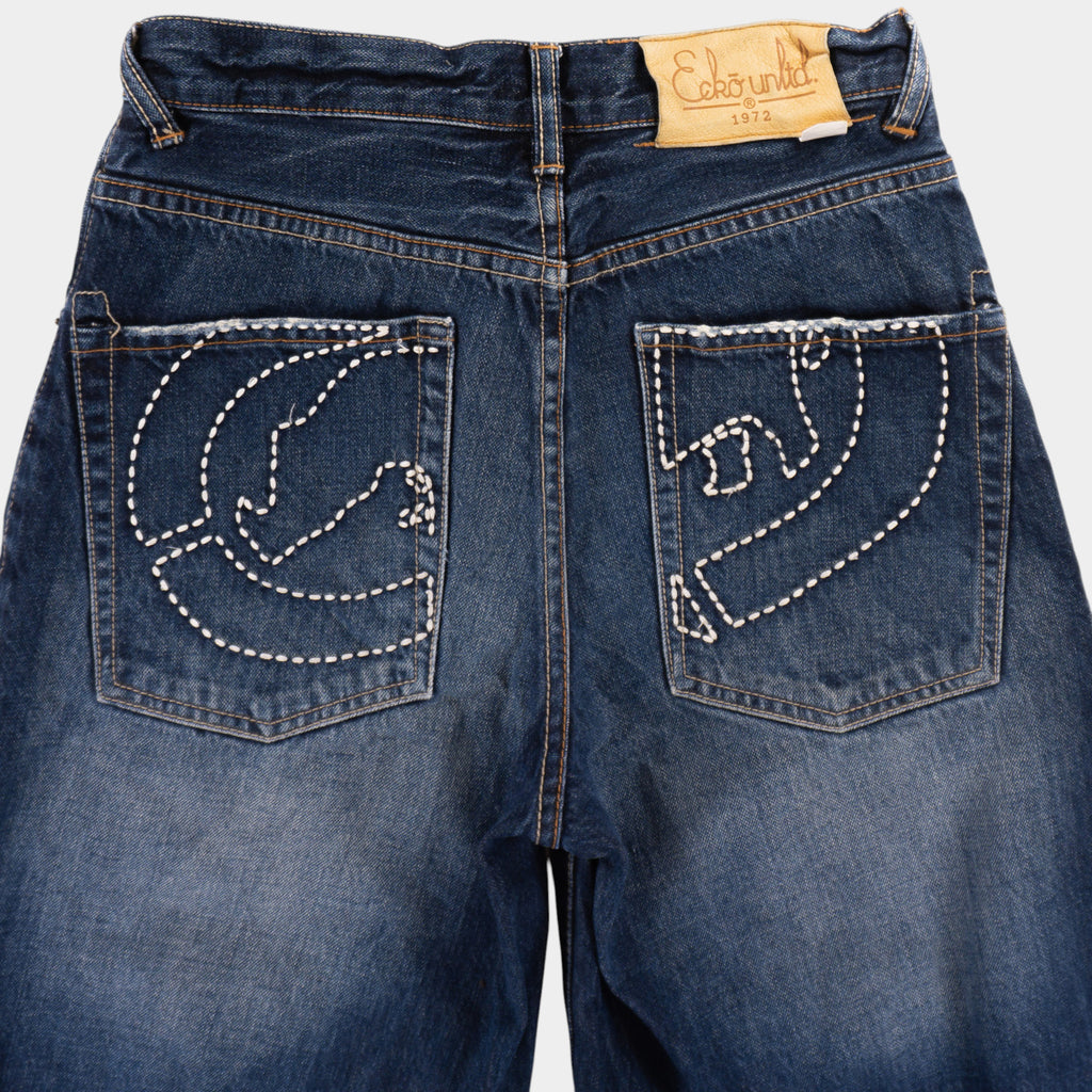 Ecko Unltd. Винтидж Сини Къси Дънки