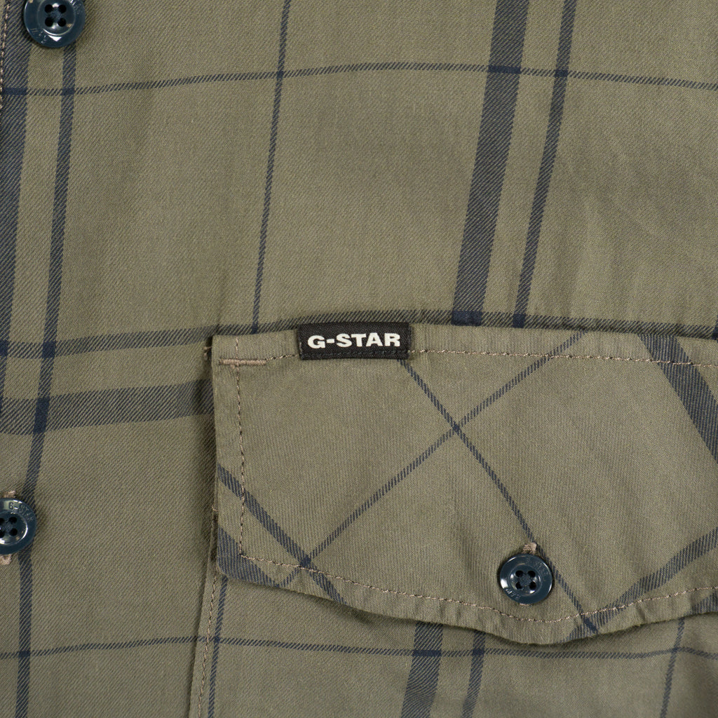 G-Star Raw Зелена Карирана Риза с Дълъг Ръкав