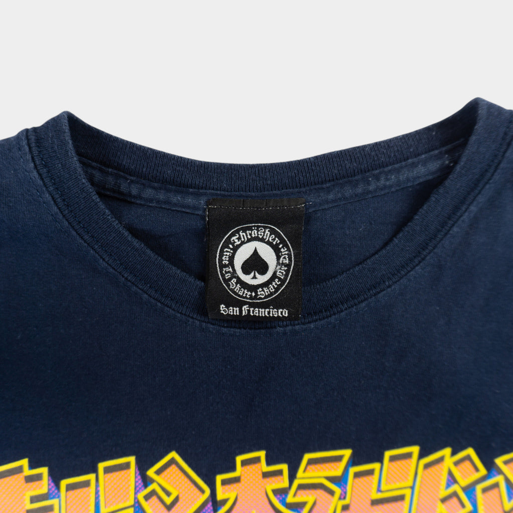 Thrasher Тъмно Синя Тениска