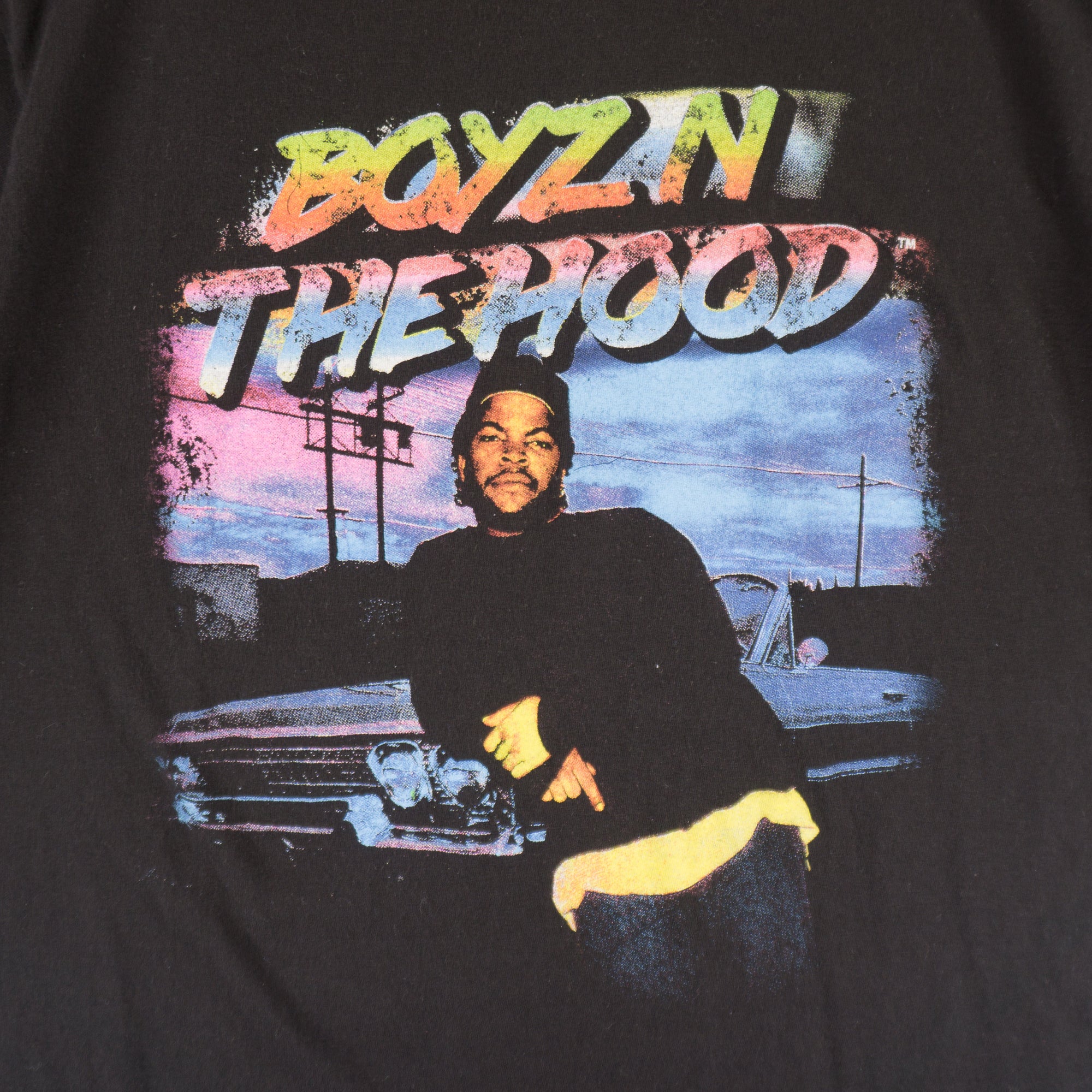 Boyz N The Hood Черна Тениска с Графика