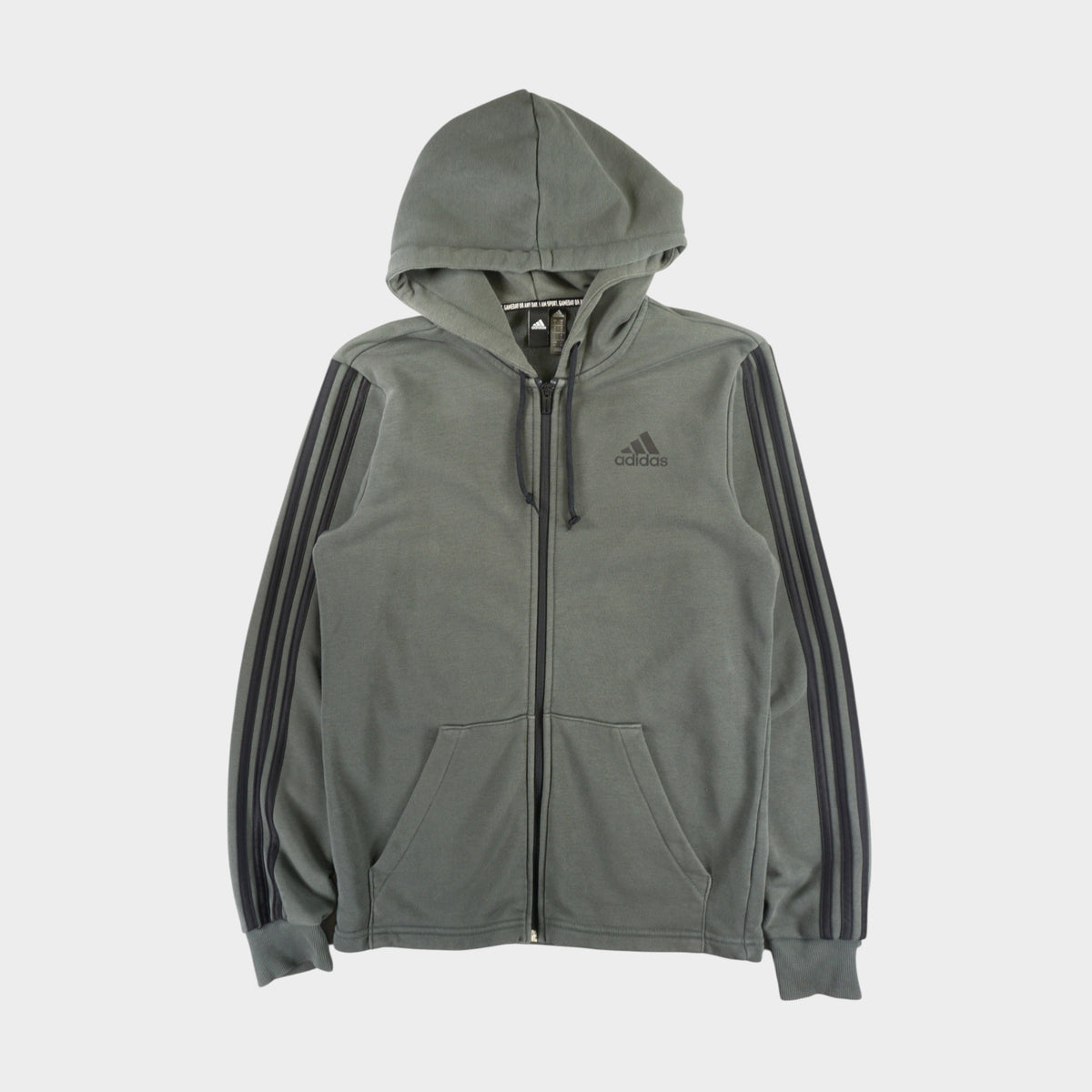 Adidas Зелен Суичър с Цип
