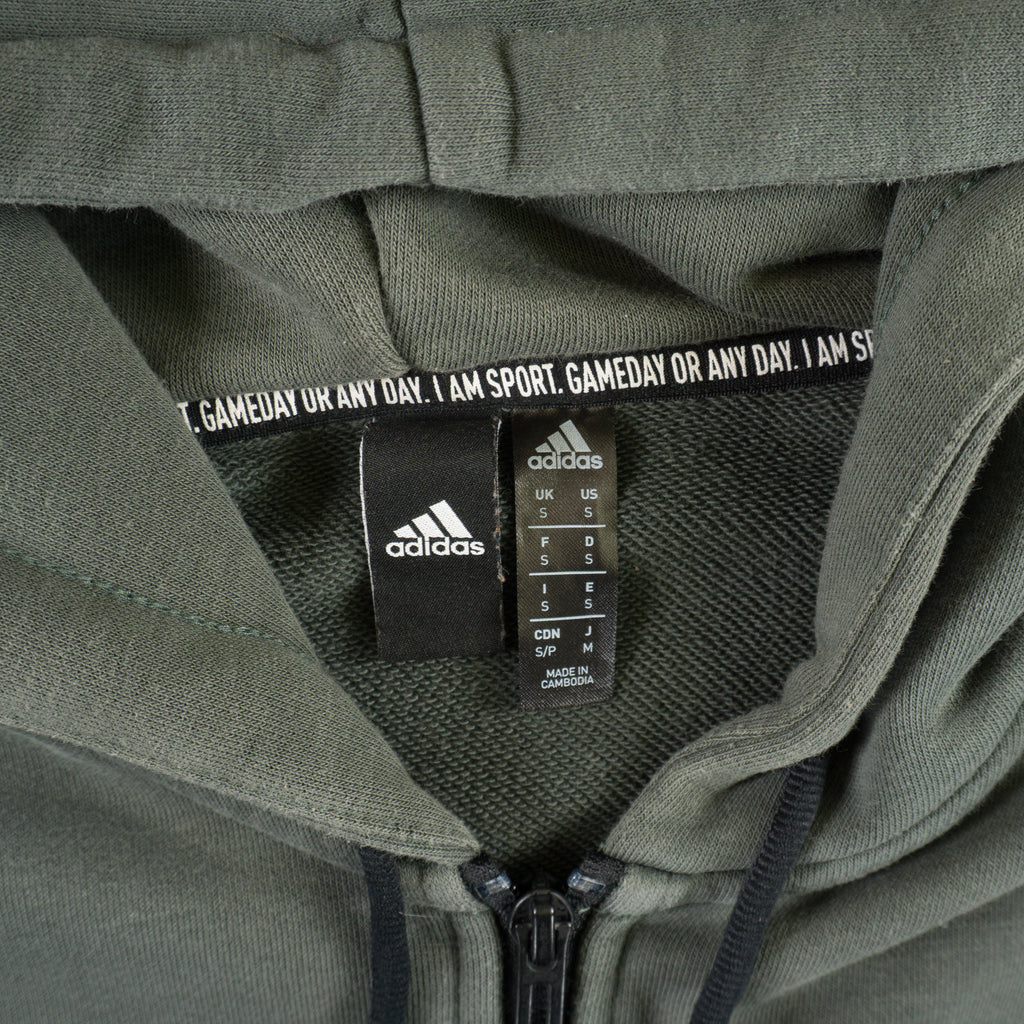 Adidas Зелен Суичър с Цип