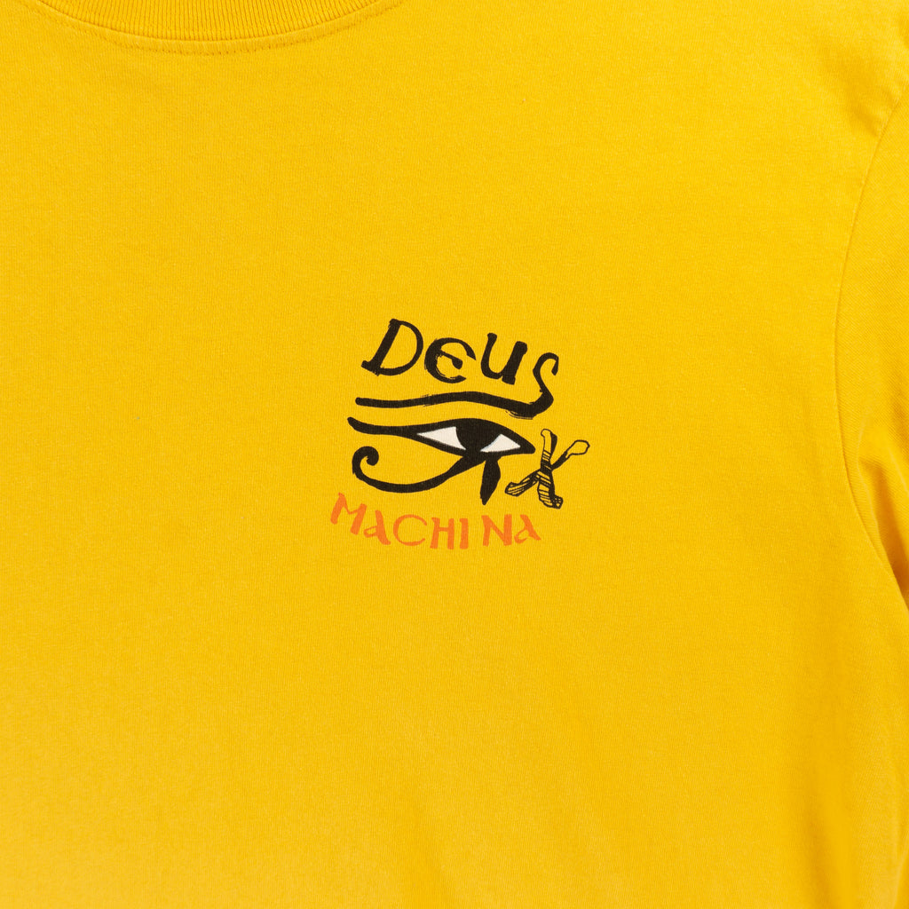 Deus Ex Machina Жълта Тениска с Графика