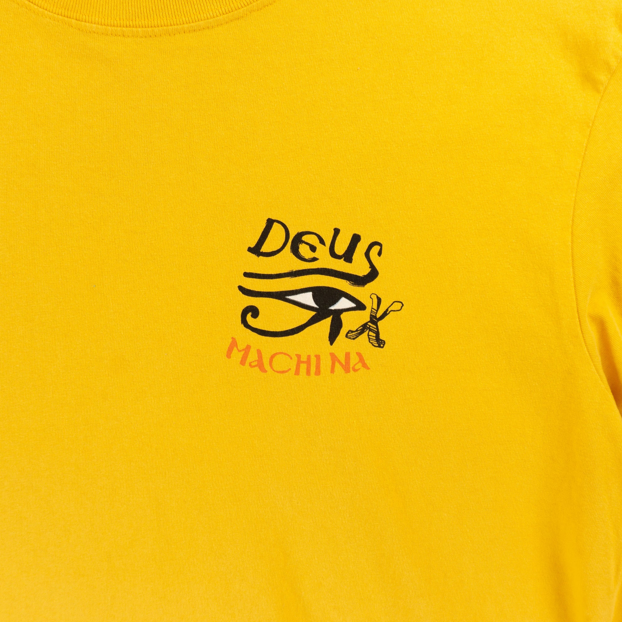 Deus Ex Machina Жълта Тениска с Графика