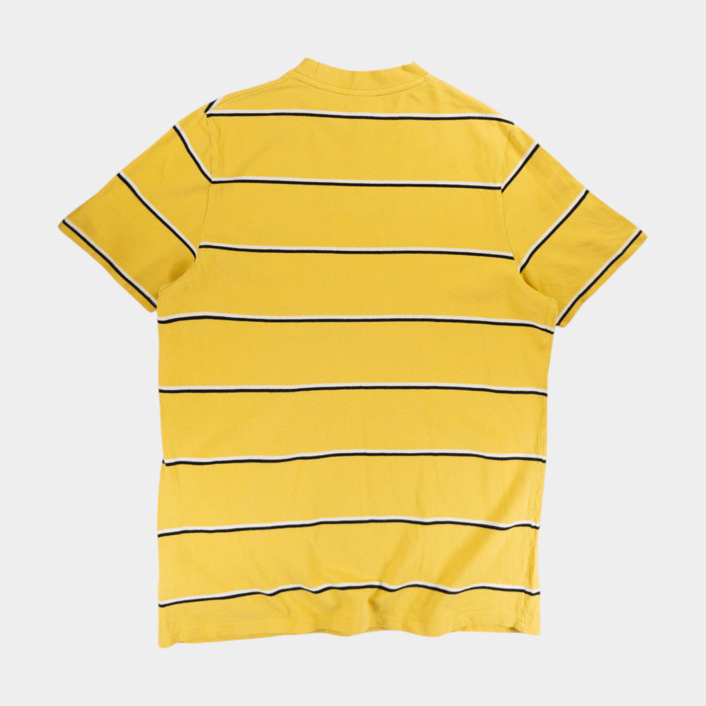 Ellesse Раирана Жълта Тениска