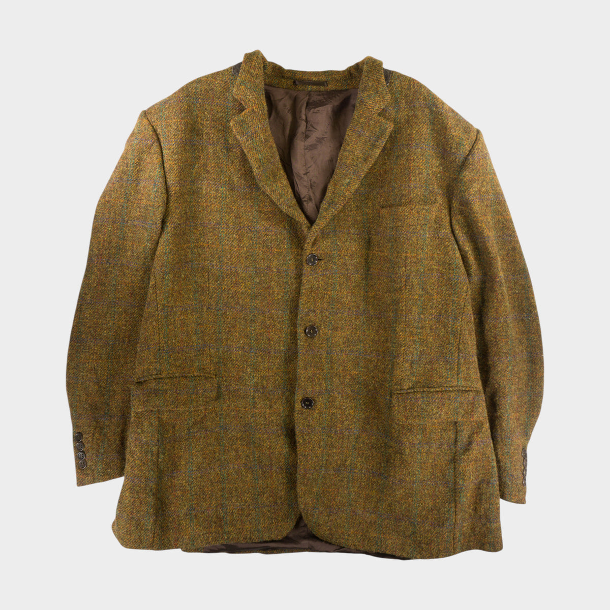 Harris Tweed Винтидж 90-те Вълнено Палто