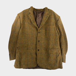 Harris Tweed Винтидж 90-те Вълнено Палто