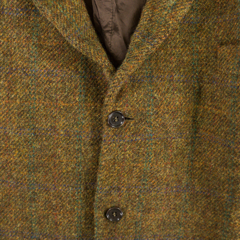 Harris Tweed Винтидж 90-те Вълнено Палто