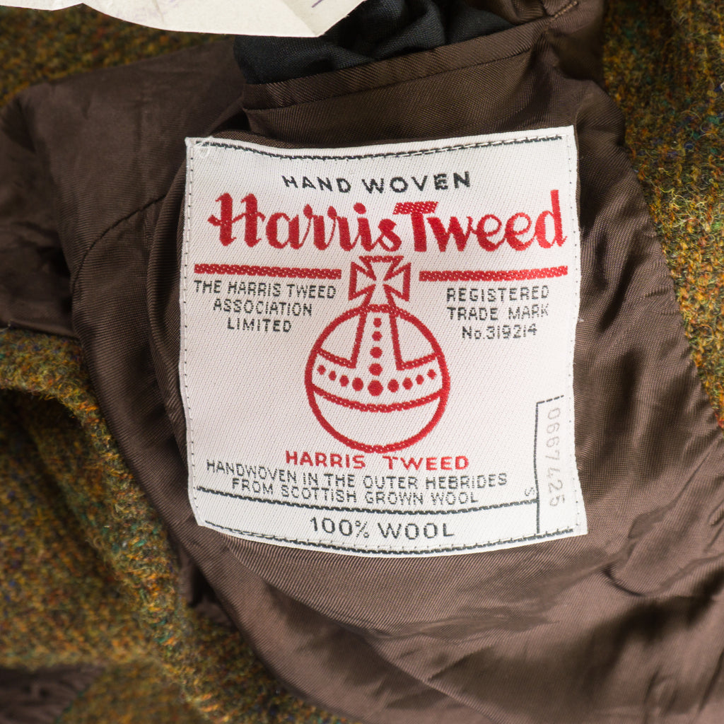 Harris Tweed Винтидж 90-те Вълнено Палто