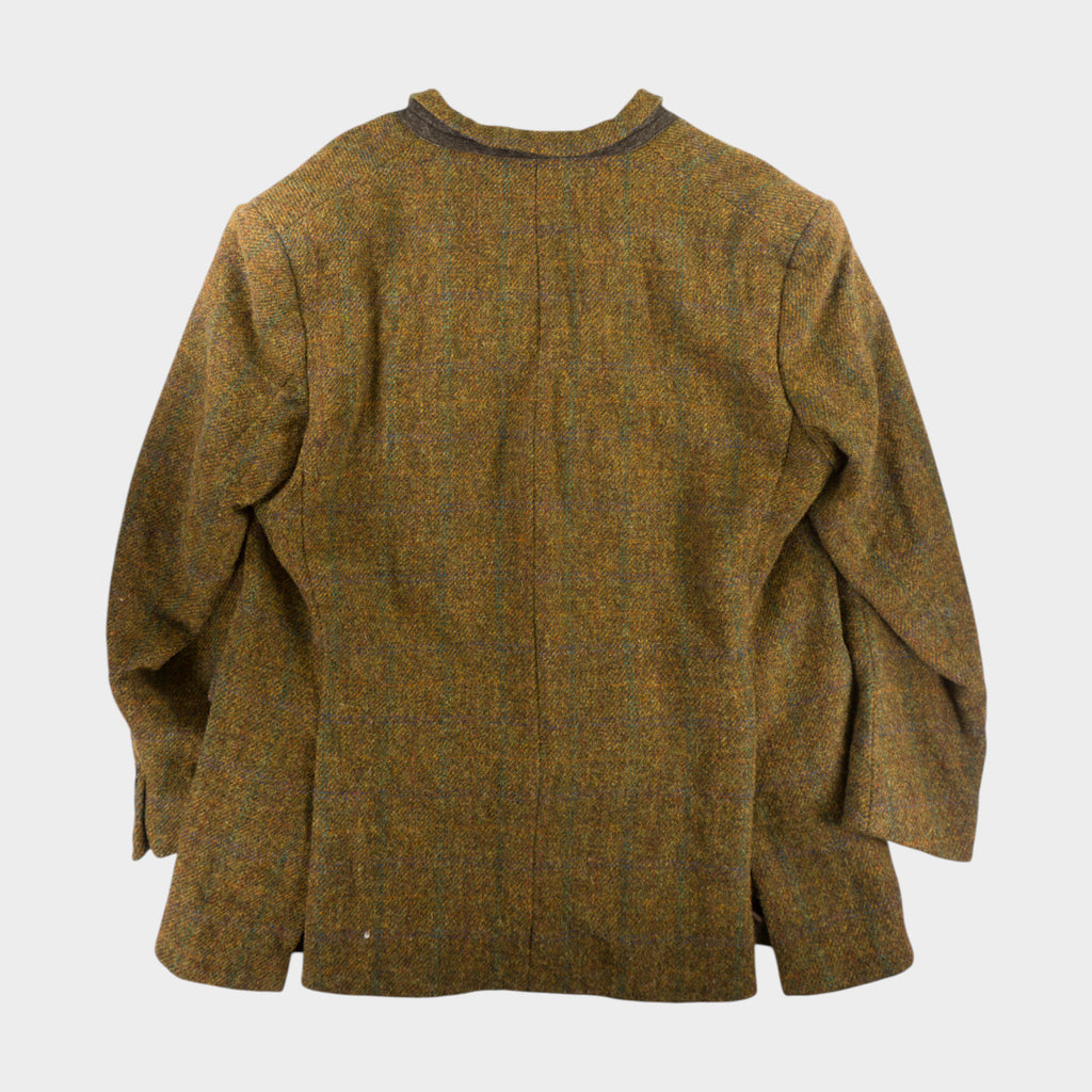 Harris Tweed Винтидж 90-те Вълнено Палто