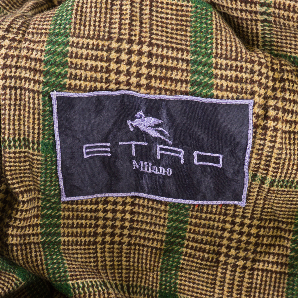 Etro Винтидж 90-те Карирано Сако