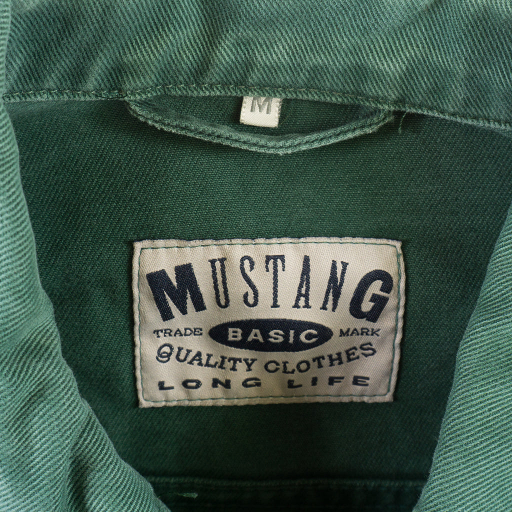 Mustang Винтидж 90-те Зелено Дънково Яке