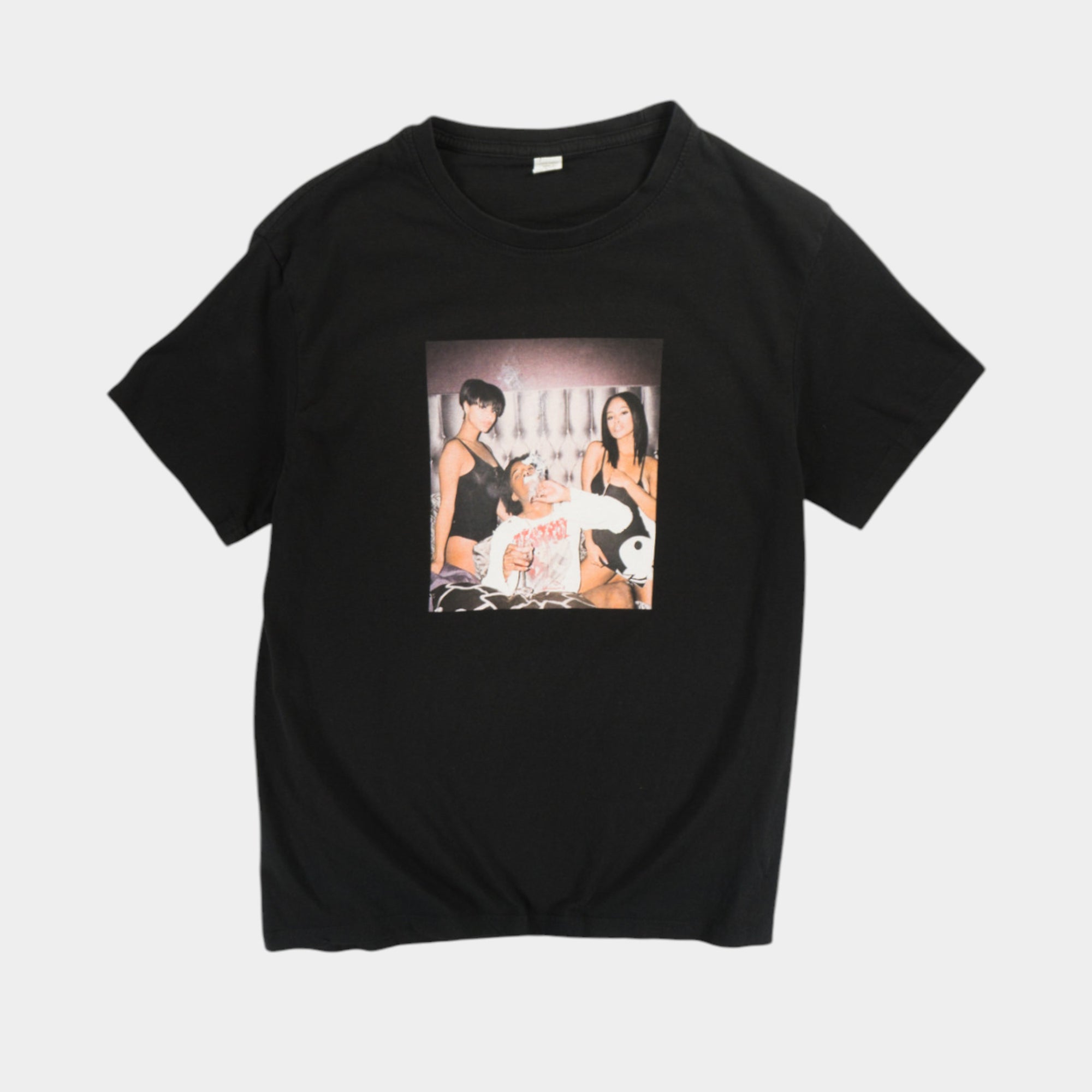 Playboy Carti Черна Тениска с Графика