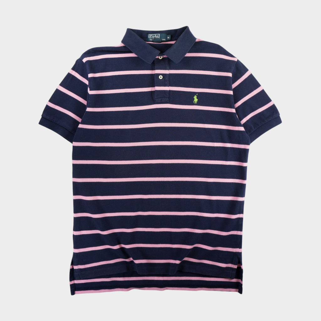 Polo Ralph Lauren Винтидж 2000-те Синя Раирана Тениска