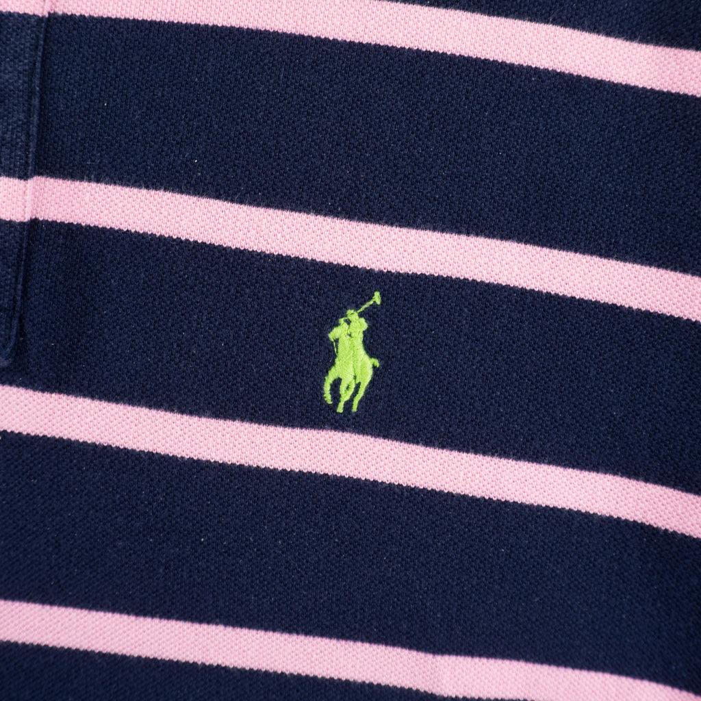 Polo Ralph Lauren Винтидж 2000-те Синя Раирана Тениска