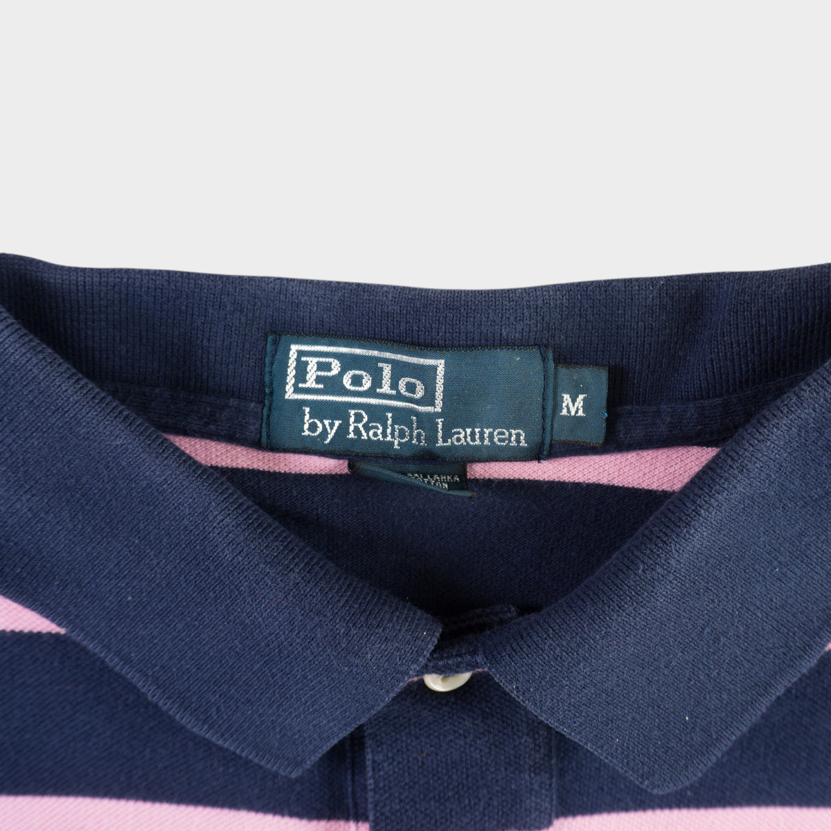 Polo Ralph Lauren Винтидж 2000-те Синя Раирана Тениска