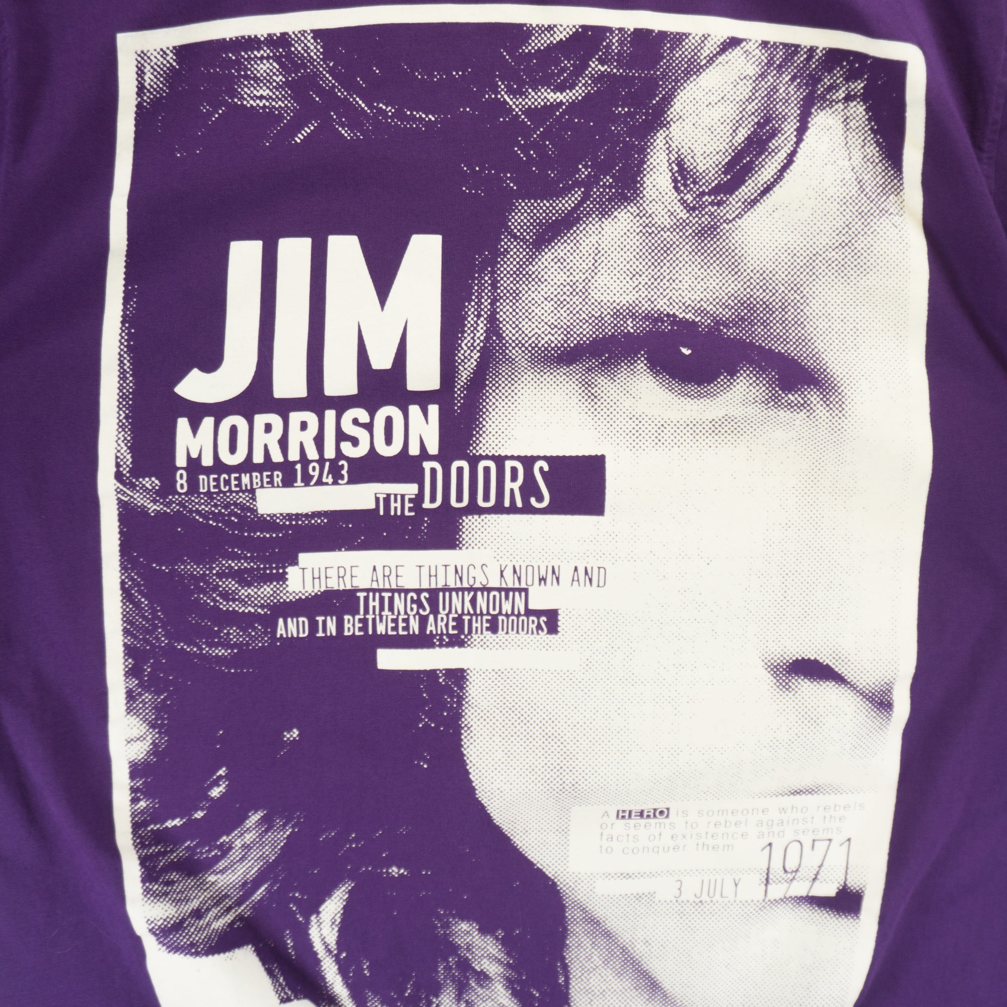 Jim Morrison Лилава Тениска с Графика
