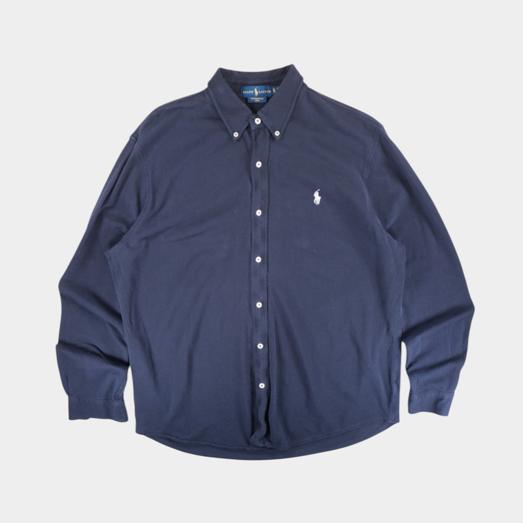 Polo Ralph Lauren Тъмно Синя Риза с Дълъг Ръкав