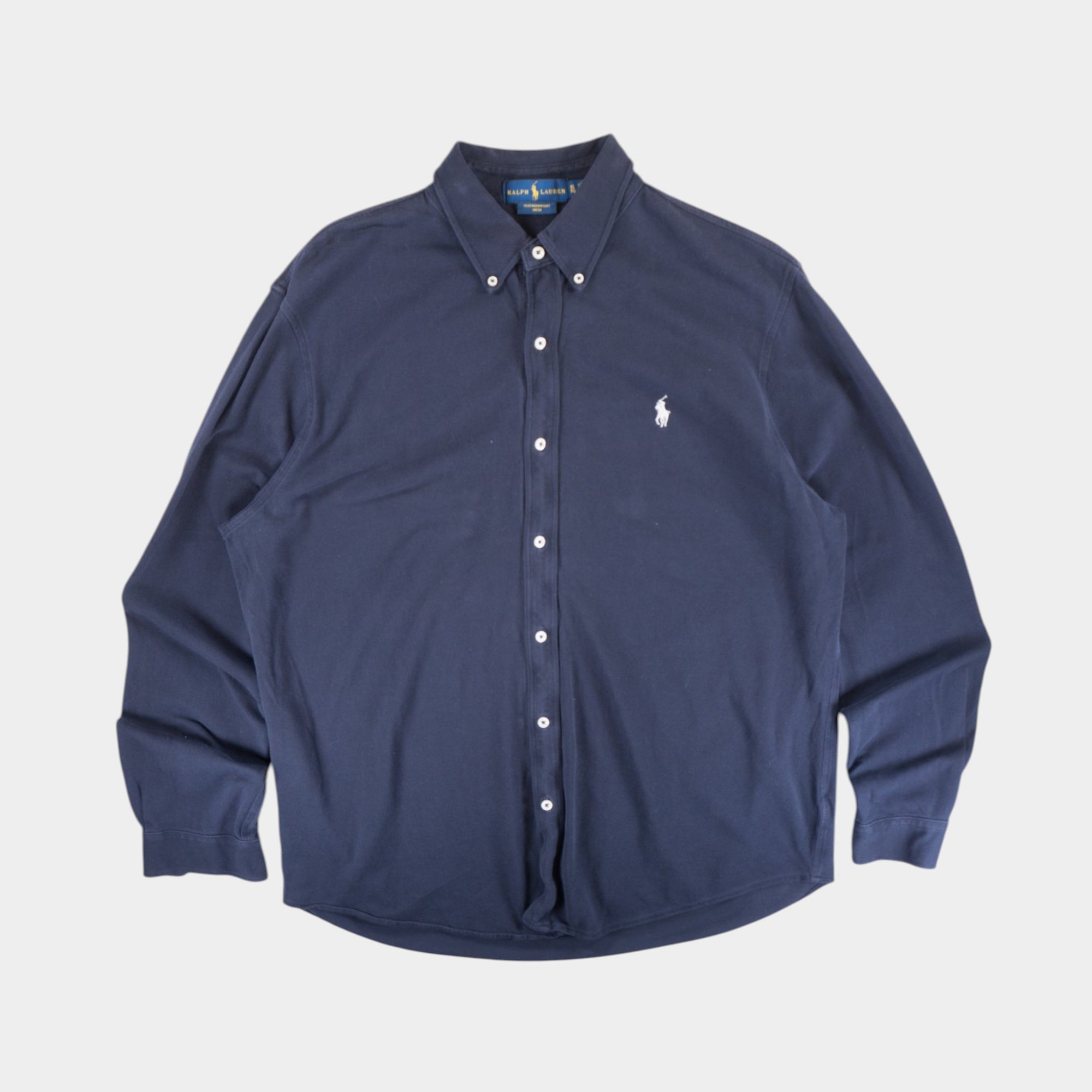 Polo Ralph Lauren Тъмно Синя Риза с Дълъг Ръкав