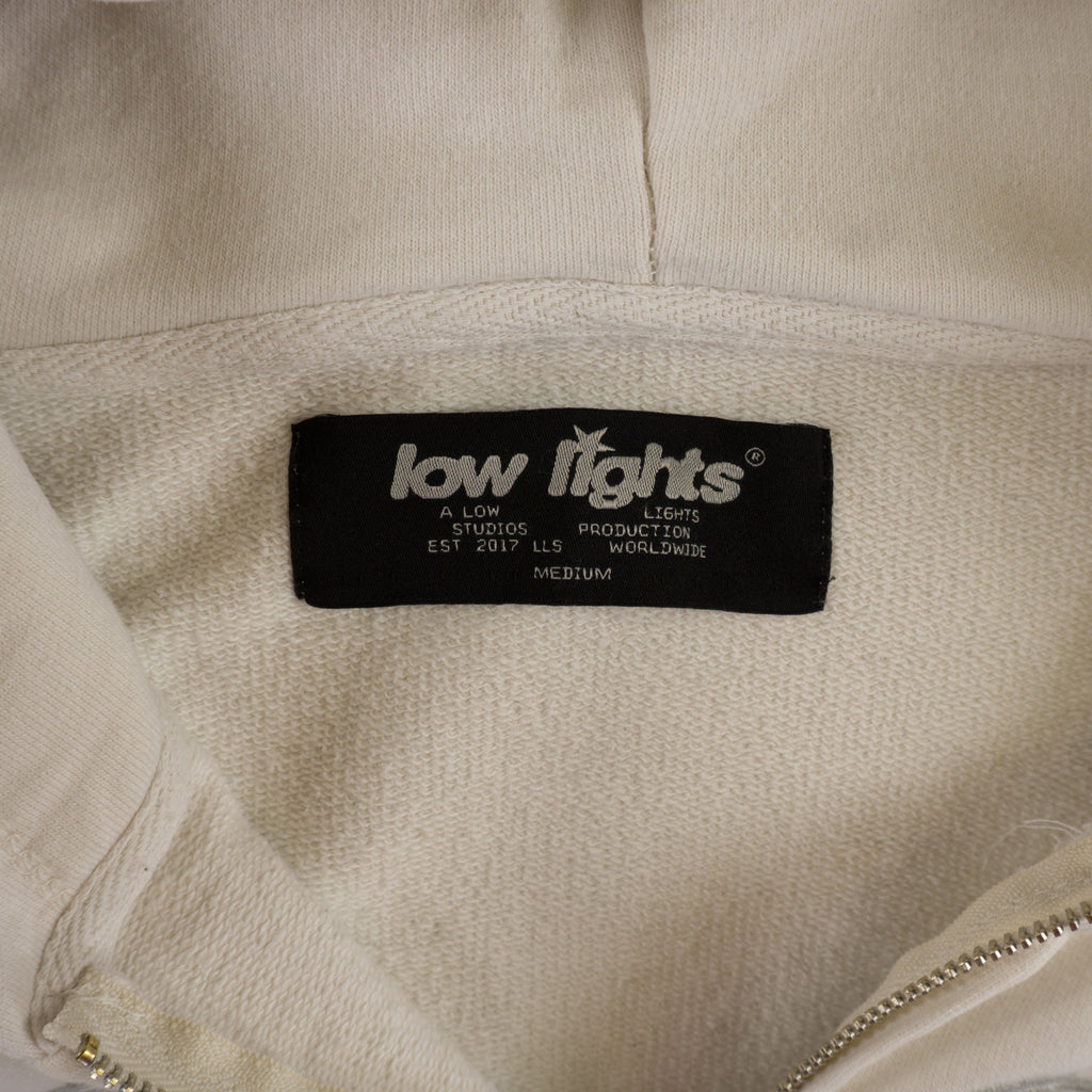 Low Lights Бял Суичър с Цип