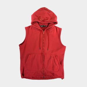 Yohji Yamamoto x Adidas Y-3 Винтидж 2000-те Червен Елек с Цип